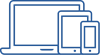 Laptop, tablet, and mobile phone icon